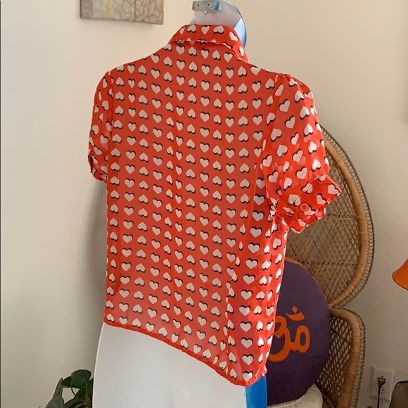 Button down tied blouse - Picture 2 of 2